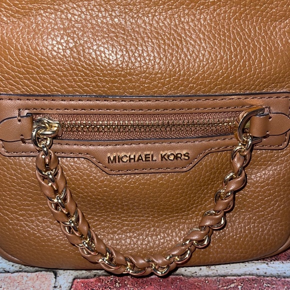 Pre-Owned Michael Kors Elliot Extra Small Convertible Messenger Backpack Brown main image 10